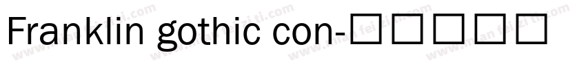 Franklin gothic con字体转换